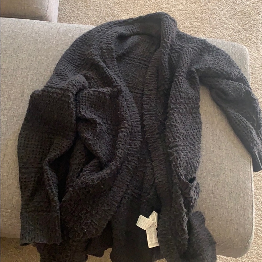 Oversized black cardigan